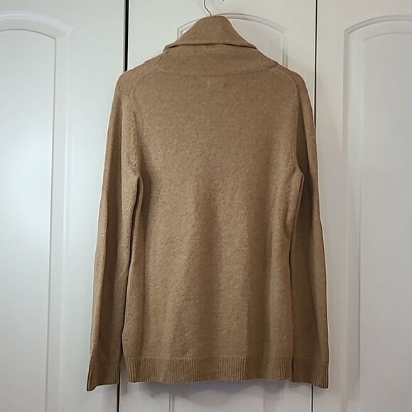 Polo Ralph Lauren Cashmere Turtleneck Sweater Camel Tan Size L Black Label - Picture 4 of 12